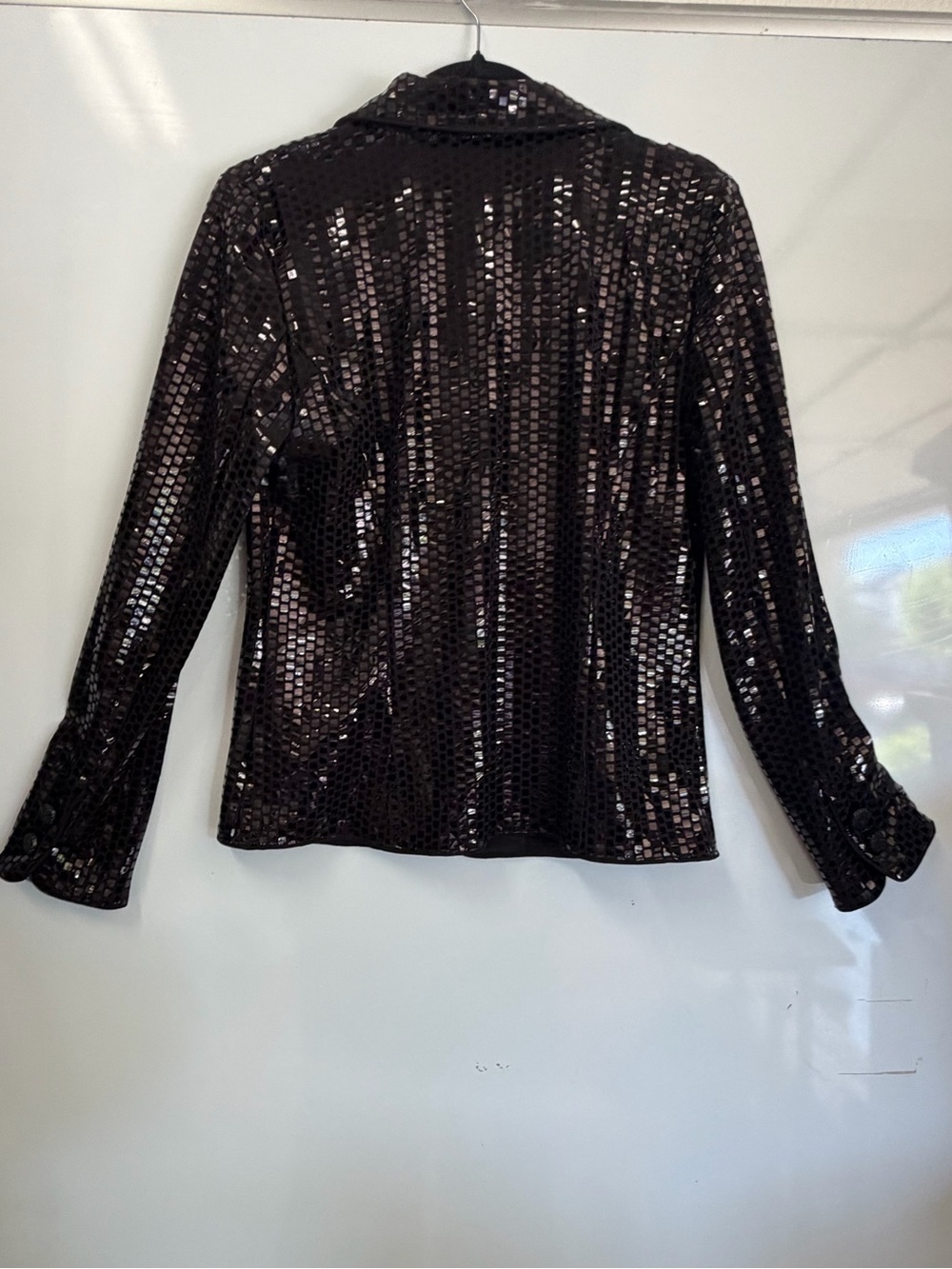 MSK Black Sequined Blazer Jacket - Picture 2 of 8